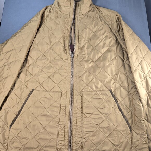 Vintage Polo Ralph Lauren Jacket Mens XL Tan Quilted Insulated Fleece Lined - Picture 14 of 16